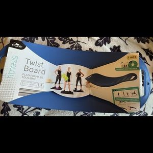 Twist exercise fitness board with included workout DVD & Exercise Poster Chart.